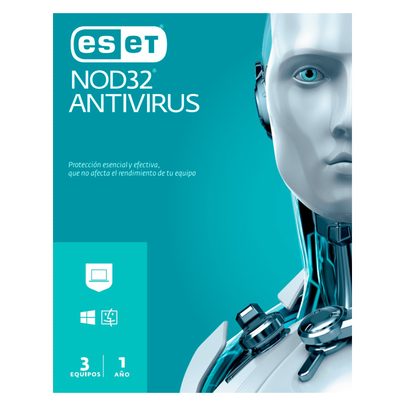 Licencia ESET NOD32 Antivirus Para 3PC 1Año