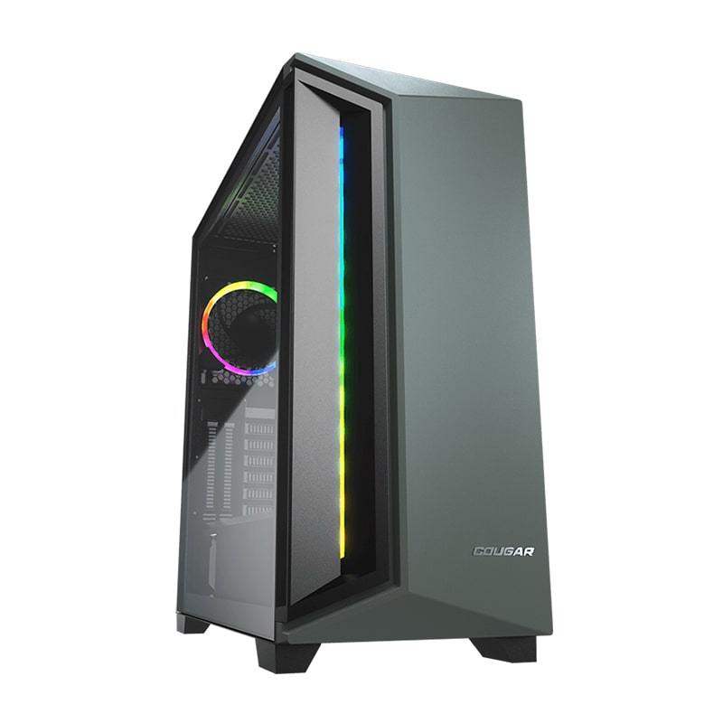 Case Gaming Cougar DarkBlader X7 Verde Media Torre Vidrio Templado ATX (Sin Fuente)