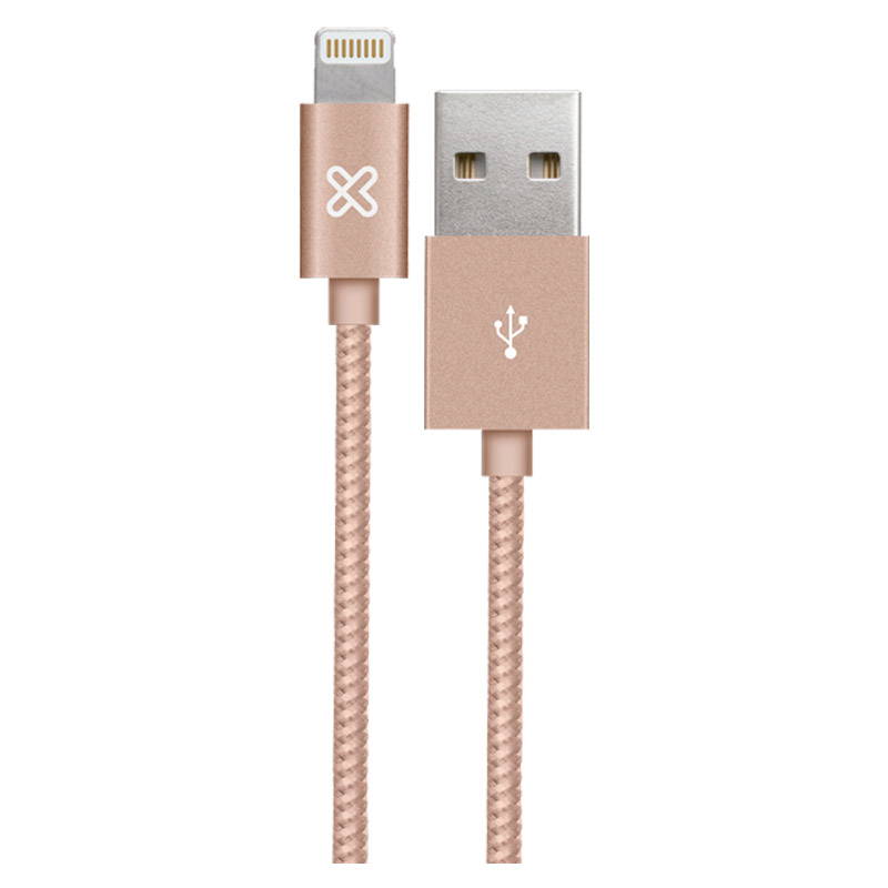 Cable USB a Lightning Klip Xtreme MFI 1 Metro Rosado