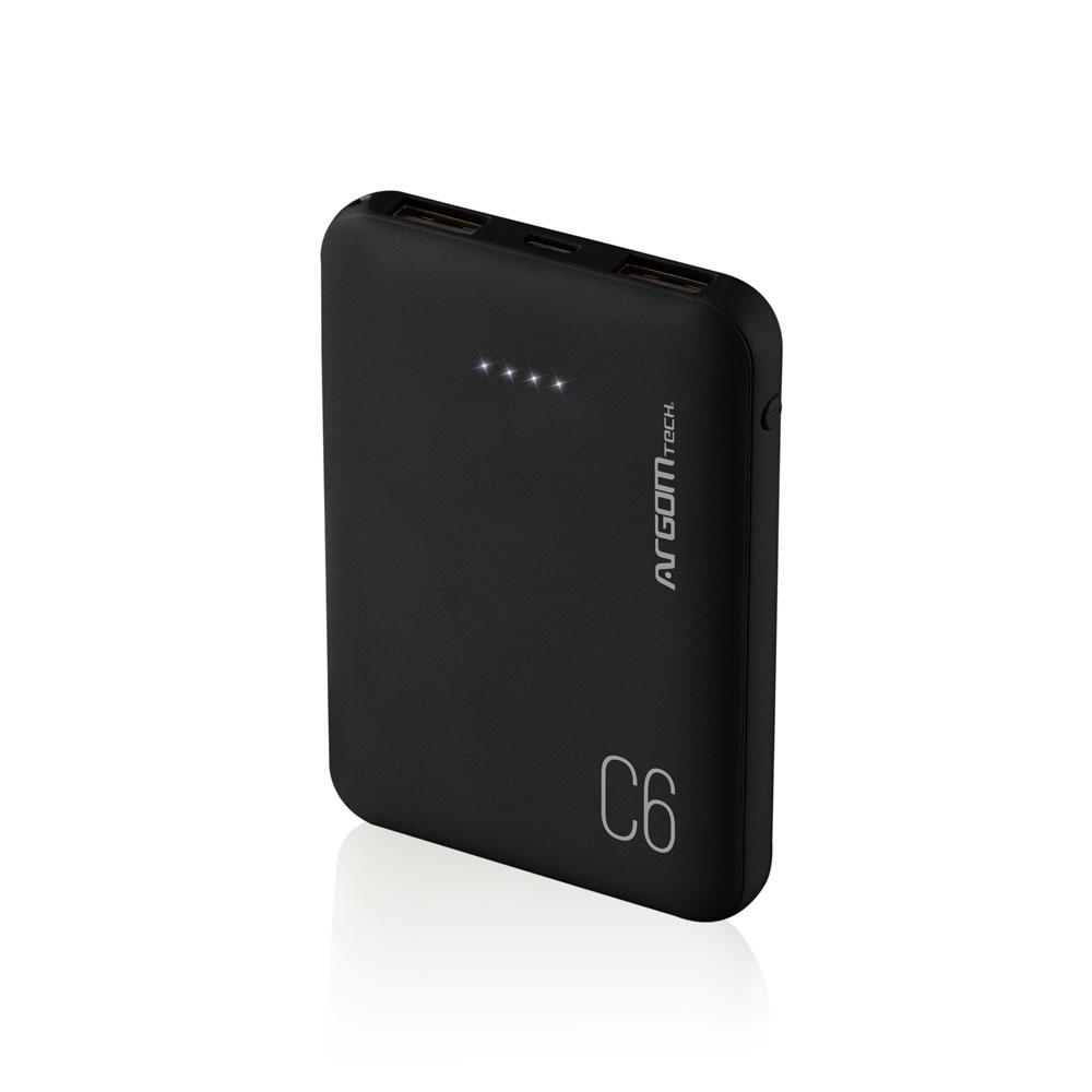 PowerBank Argom C6 6000mAh Negro