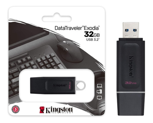 Memoria USB 32gb DataTraveler Exodia Black