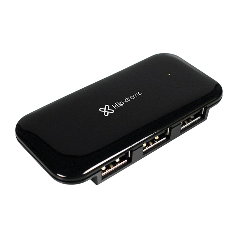 Hub Klip Xtreme de 4 Puertos USB 2.0 Negro