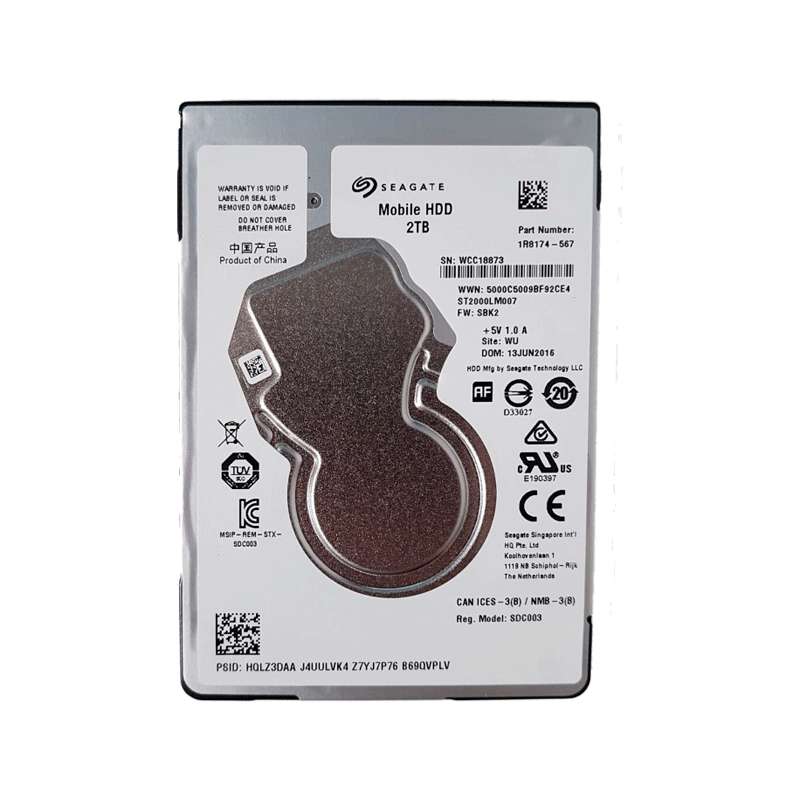 Disco Duro 2.5" 2TB Seagate 5400 RPM para Notebook