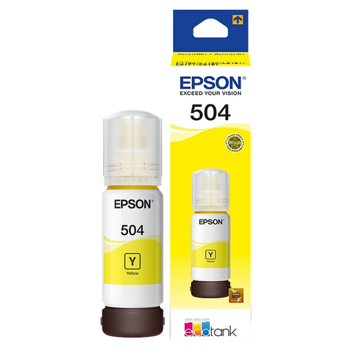 Botella de Tinta Epson T504 Amarillo 70ml