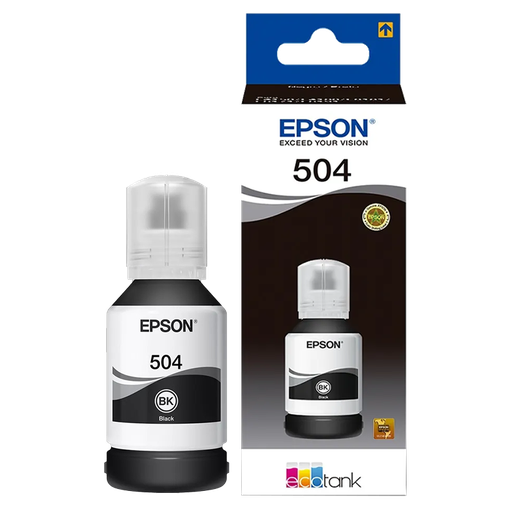 Botella de Tinta Epson T504 Negro 127ml