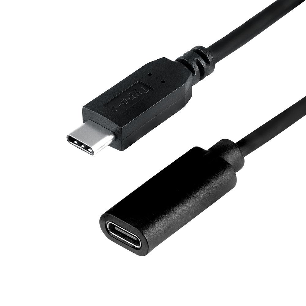 Cable USB-C Argom Macho-Hembra ARG-CB-0064 1.8 Metros Negro