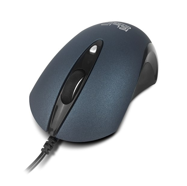 Mouse Alámbrico Klip Xtreme ClickQuiet Óptico 1600DPI Azul