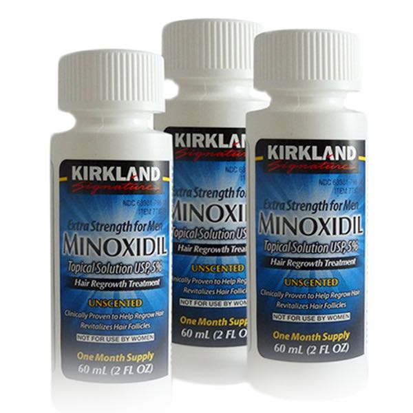 Minoxidil 60ml Kirkland 3 meses tratamiento