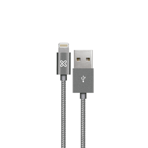 [KAC-001GR] Cable USB a Lightning Klip Xtreme MFI 0.5mts Plateado