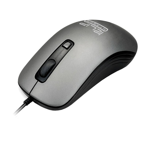 [KMO-111] Mouse Alámbrico Óptico Klip Xtreme Shadow 1600DPI Gris