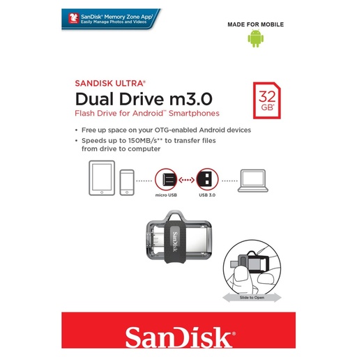 [SDDD3-032G-G46] Memoria Sandisk Ultra Dual Drive m3.0 32gb