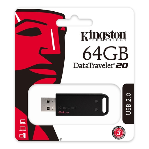 Memoria 64 GB Flash Kingston DataTraveler® DT20 USB 2.0