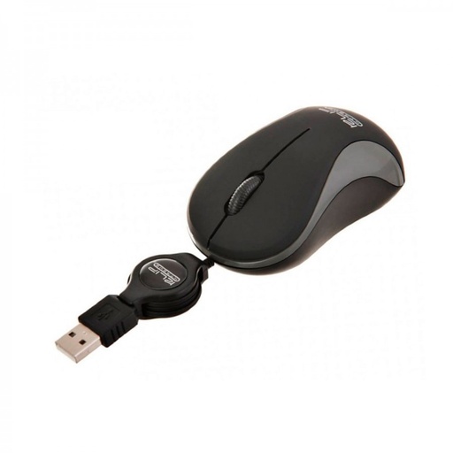 Klip Xtreme Karbon Mouse Alámbrico retráctil USB