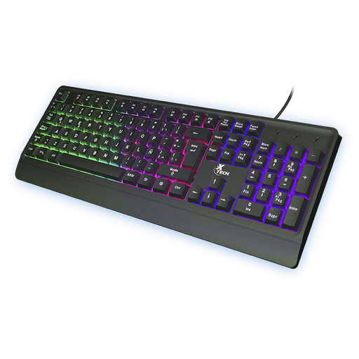 [A0F772CC9A] Teclado Xtech Gaming Chevalier con Retroiluminación Led Multicolor Negro