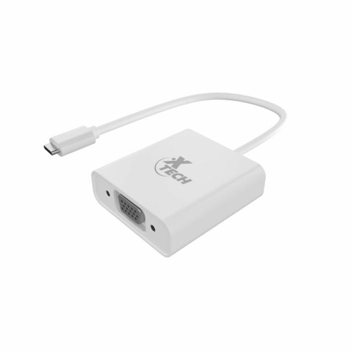 XTECH XTC-551 Adaptador de USB-C a VGA Blanco