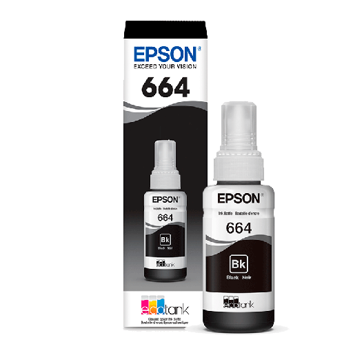 [T664120-AL] Botella de Tinta Epson T664 Negro 70ml