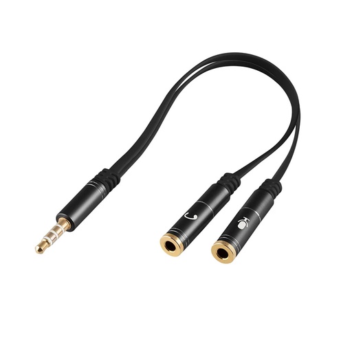 [ARG-CB-0029] Adaptador 3.5mm Argom ARG-CB-0029 a Audio y Micrófono